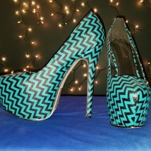 Beautiful striped stilettos